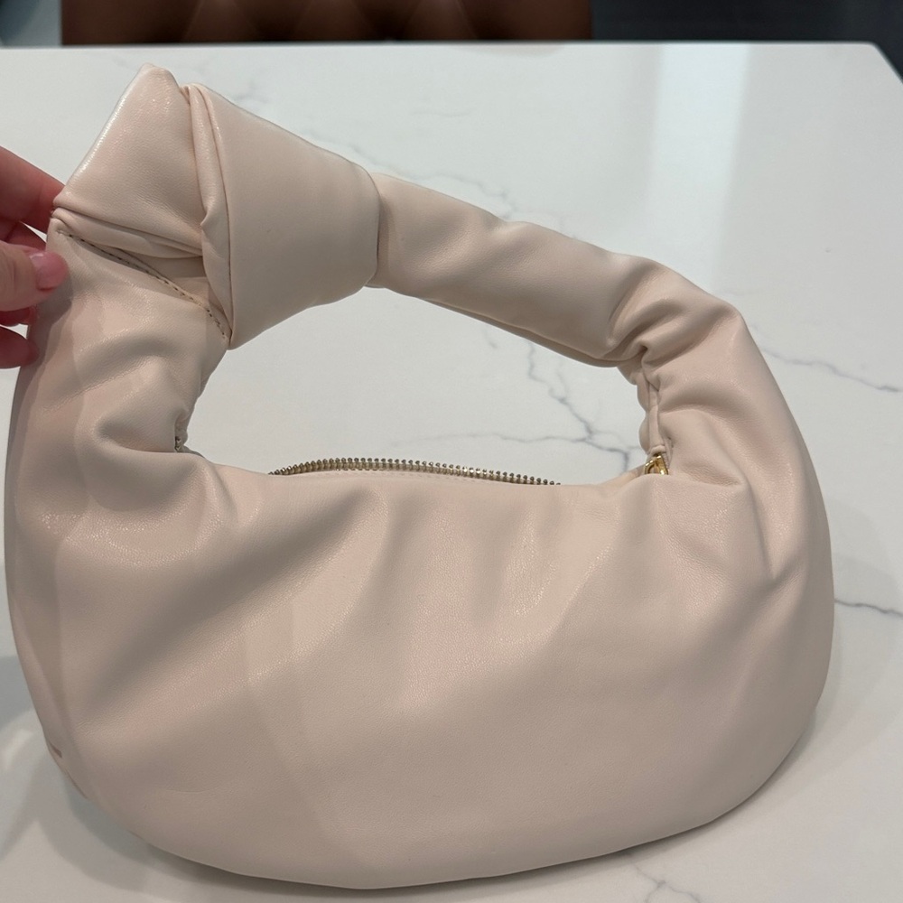 Melie Bianco Soft Cream Shoulder Bag